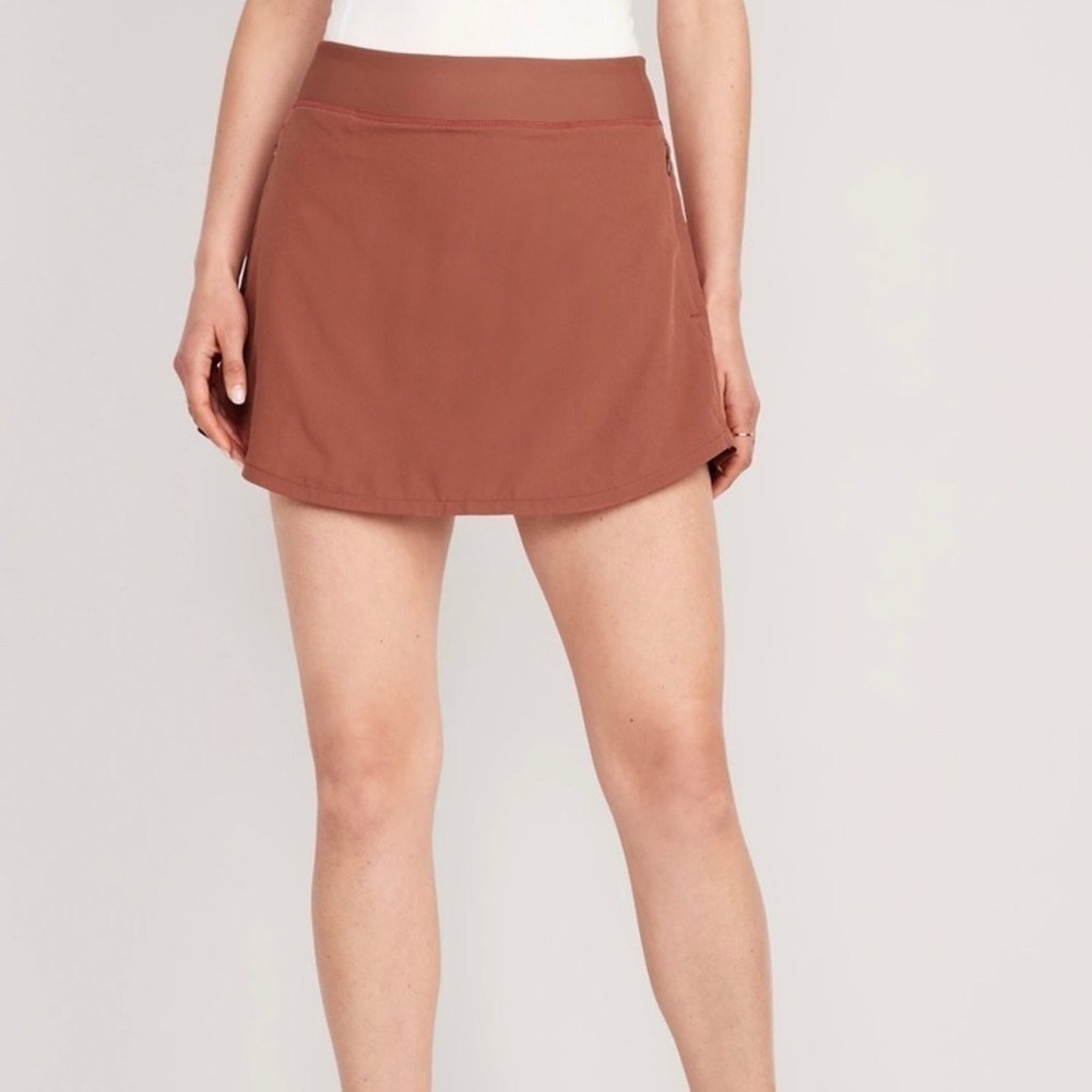 NEW Old Navy High-Waisted StretchTech Skort Color: Apple Cinnamon 3x